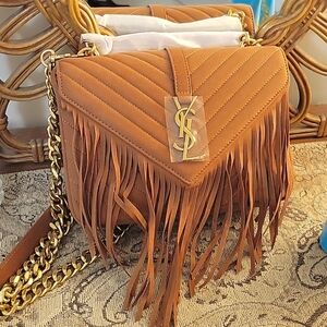 NWOT, LUXURY FRINGE BAG